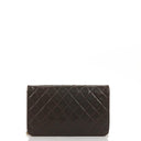 Chanel Classic Brown Quilted Lambskin Full Flap Bag With Gold-Tone Hardware