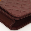 Chanel Classic Burgundy Quilted Lambskin Full Flap Bag With 24K Gold-Plated Hardware