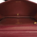Chanel Classic Burgundy Quilted Lambskin Full Flap Bag With 24K Gold-Plated Hardware