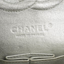 Chanel Classic Double Flap Bag Metallic Silver Quilted Lambskin With Silver-Tone Hardware