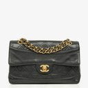 Chanel Classic Flap Bag Black Lambskin 24k Gold-Plated Hardware