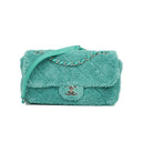 Chanel Classic Flap Turquoise Terry Bag 2019 Collection