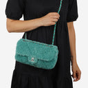 Chanel Classic Flap Turquoise Terry Bag 2019 Collection