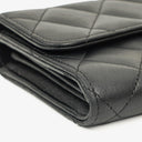 Chanel Classic Flap Wallet Black Quilted Lambskin