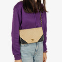 Chanel Classic Full Flap Bag Beige Chevron Quilted Leather 24K Gold-Plated Hardware