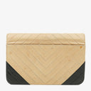 Chanel Classic Full Flap Bag Beige Chevron Quilted Leather 24K Gold-Plated Hardware