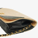 Chanel Classic Full Flap Bag Beige Chevron Quilted Leather 24K Gold-Plated Hardware
