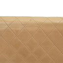 Chanel Classic Full Flap Bag Beige Quilted Lambskin 24K Gold-Plated Hardware