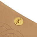 Chanel Classic Full Flap Bag Beige Quilted Lambskin 24K Gold-Plated Hardware