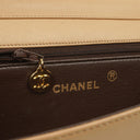 Chanel Classic Full Flap Bag Beige Quilted Lambskin 24K Gold-Plated Hardware