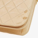 Chanel Classic Full Flap Bag Beige Quilted Lambskin 24K Gold-Plated Hardware