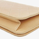 Chanel Classic Full Flap Bag Beige Quilted Lambskin 24K Gold-Plated Hardware