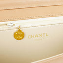 Chanel Classic Full Flap Bag Beige Quilted Lambskin 24K Gold-Plated Hardware