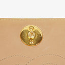 Chanel Classic Full Flap Bag Beige Quilted Lambskin 24K Gold-Plated Hardware