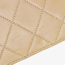 Chanel Classic Full Flap Bag Beige Quilted Lambskin 24K Gold-Plated Hardware