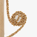 Chanel Classic Full Flap Bag Beige Quilted Lambskin 24K Gold-Plated Hardware