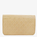 Chanel Classic Full Flap Bag Beige Quilted Lambskin 24K Gold-Plated Hardware