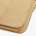 Chanel Classic Full Flap Bag Beige Quilted Lambskin 24K Gold-Plated Hardware