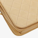 Chanel Classic Full Flap Bag Beige Quilted Lambskin 24K Gold-Plated Hardware