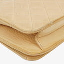 Chanel Classic Full Flap Bag Beige Quilted Lambskin 24K Gold-Plated Hardware