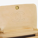 Chanel Classic Full Flap Bag Beige Quilted Lambskin 24K Gold-Plated Hardware