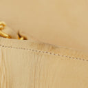 Chanel Classic Full Flap Bag Beige Quilted Lambskin 24K Gold-Plated Hardware