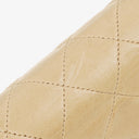 Chanel Classic Full Flap Bag Beige Quilted Lambskin 24K Gold-Plated Hardware