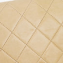 Chanel Classic Full Flap Bag Beige Quilted Lambskin 24K Gold-Plated Hardware