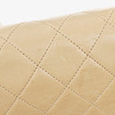 Chanel Classic Full Flap Bag Beige Quilted Lambskin 24K Gold-Plated Hardware