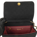 Chanel Classic Full Flap Bag Black Quilted Jersey and Leather, 24K Gold Plated Hardware, 1986-1988