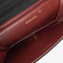 Chanel Classic Full Flap Bag Black Quilted Jersey And Leather 24K Gold-Plated Hardware