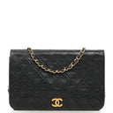 Chanel Classic Full Flap Bag Black Quilted Lambskin 24K Gold-Plated Hardware