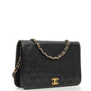 Chanel Classic Full Flap Bag Black Quilted Lambskin 24K Gold-Plated Hardware