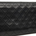 Chanel Classic Full Flap Bag Black Quilted Lambskin 24K Gold-Plated Hardware