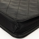Chanel Classic Full Flap Bag Black Quilted Lambskin 24K Gold-Plated Hardware
