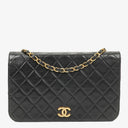 Chanel Classic Full Flap Bag Black Quilted Lambskin 24K Gold-Plated Hardware