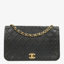 Chanel Classic Full Flap Bag Black Quilted Lambskin 24K Gold-Plated Hardware