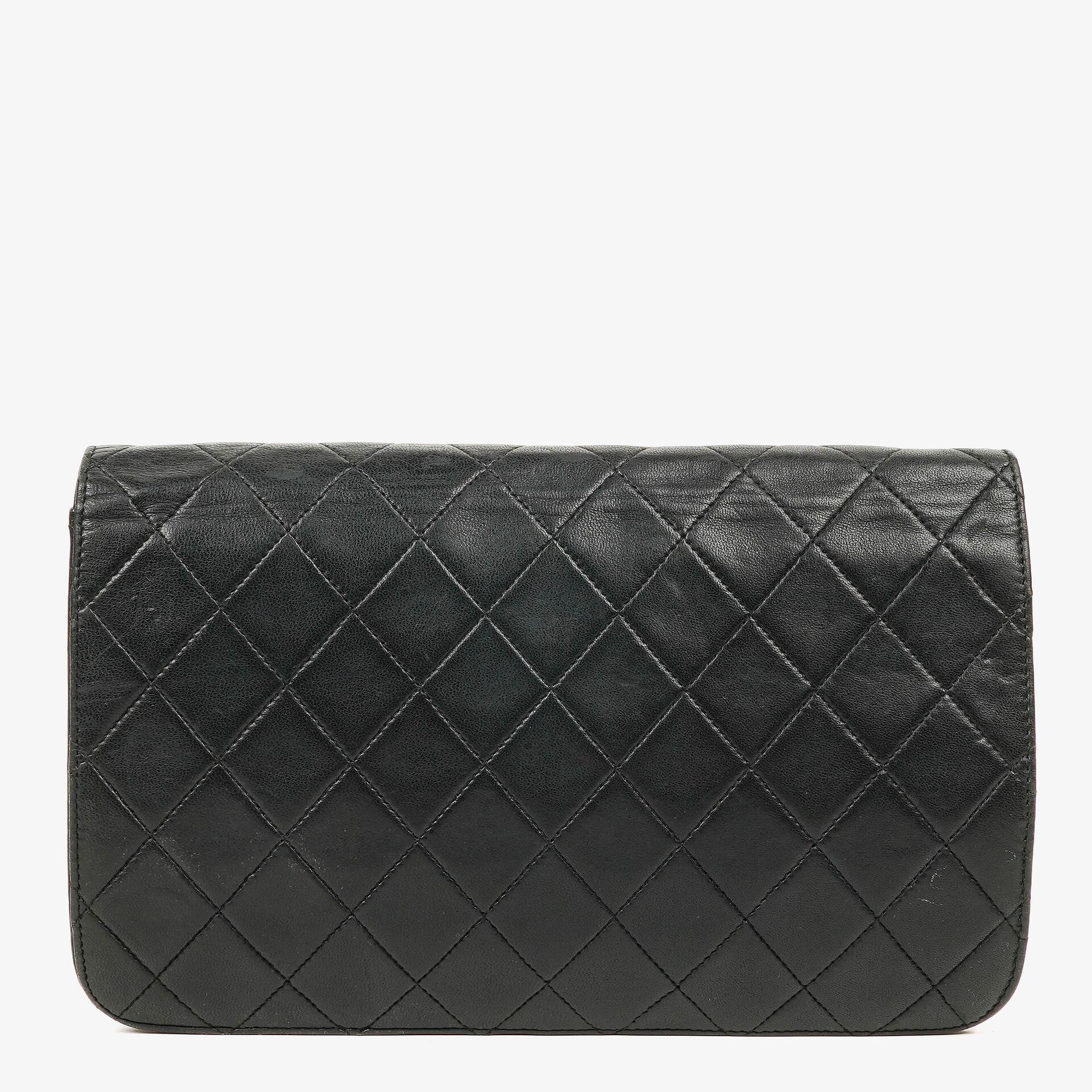 Chanel Classic Full Flap Bag Black Quilted Lambskin 24K Gold-Plated Hardware
