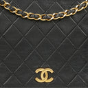 Chanel Classic Full Flap Bag Black Quilted Lambskin 24K Gold-Plated Hardware