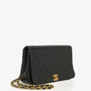 Chanel Classic Full Flap Bag Black Quilted Lambskin 24K Gold-Plated Hardware