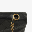 Chanel Classic Full Flap Bag Black Quilted Lambskin 24K Gold-Plated Hardware