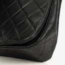 Chanel Classic Full Flap Bag Black Quilted Lambskin 24K Gold-Plated Hardware