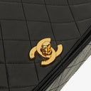Chanel Classic Full Flap Bag Black Quilted Lambskin 24K Gold-Plated Hardware