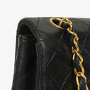 Chanel Classic Full Flap Bag Black Quilted Lambskin 24K Gold-Plated Hardware