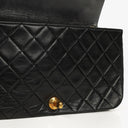 Chanel Classic Full Flap Bag Black Quilted Lambskin 24K Gold-Plated Hardware