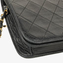 Chanel Classic Full Flap Bag Black Quilted Lambskin 24K Gold-Plated Hardware