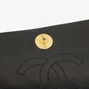 Chanel Classic Full Flap Bag Black Quilted Lambskin 24K Gold-Plated Hardware