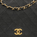 Chanel Classic Full Flap Bag Black Quilted Lambskin 24K Gold-Plated Hardware