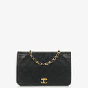Chanel Classic Full Flap Bag Black Quilted Lambskin 24K Gold-Plated Hardware