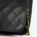 Chanel Classic Full Flap Bag Black Quilted Lambskin 24K Gold-Plated Hardware